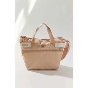 Adidas Originals Puffer Shopper Tote Bag Beige NylonStrap Crossbody Shoulder Bag